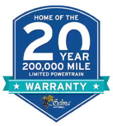 20 Year / 200,000 Mile Limited Powertrain Warranty
